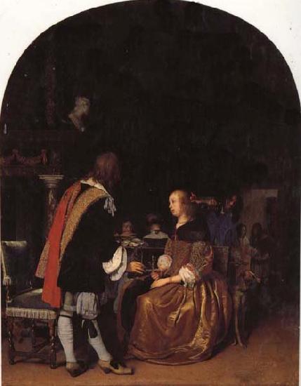 Frans van mieris the elder Refresbment with Oysters